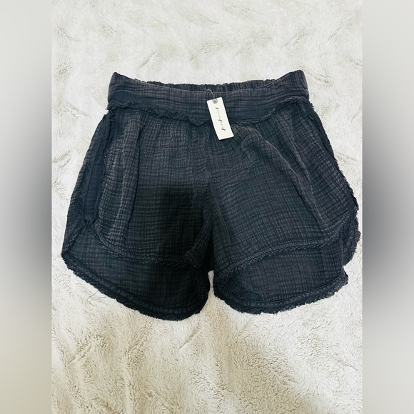 Anthropologie Kaveri Gauze Shorts black - Picture 4 of 6